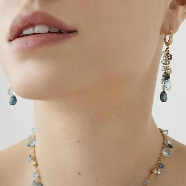 Gold Earrings Marco Bicego Paradise OB1753-MB TP01