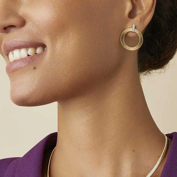 Gold Earrings Marco Bicego Masai OG378 B1 YW M5