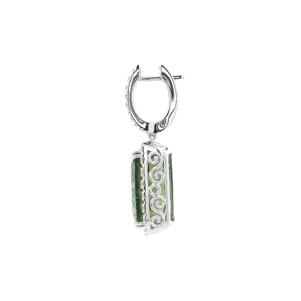 Elegance of Green Tourmalines in Combination with Diamonds