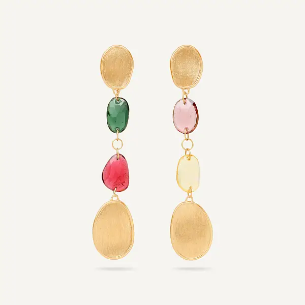 Gold Earrings Marco Bicego Lunaria Color OB1899 TM Y