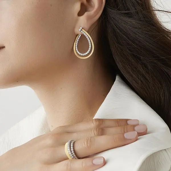 Gold Earrings Marco Bicego Masai OG414-B YW M5