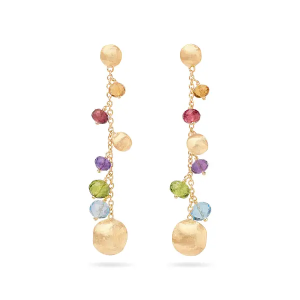 Gold Earrings Marco Bicego Africa Gemstones OB1862 MIX02 Y