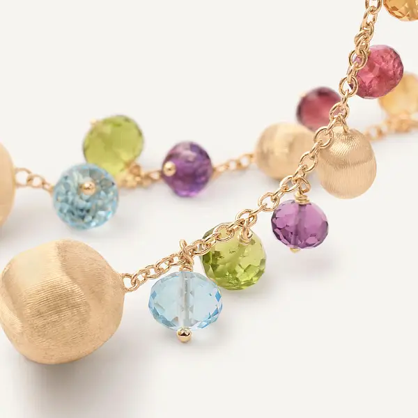 Gold Earrings Marco Bicego Africa Gemstones OB1862 MIX02 Y