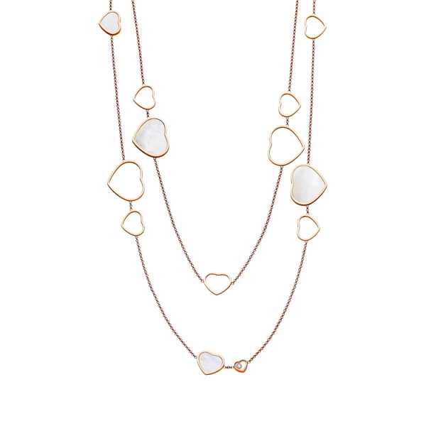 Gold Chopard Happy Hearts Necklace 817482-5301