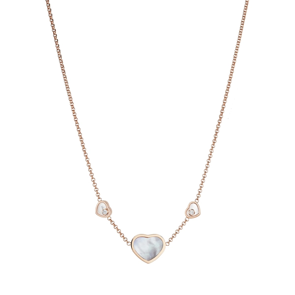Gold Chopard Happy Hearts Necklace 81A082-5301