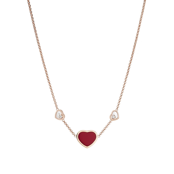 Gold Chopard Happy Hearts Necklace 81A082-5801