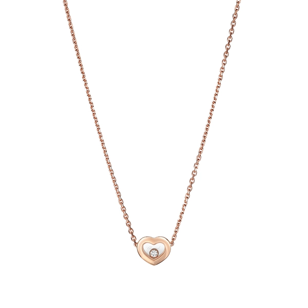 Gold Chopard Happy Diamonds Necklace 81A054-5001