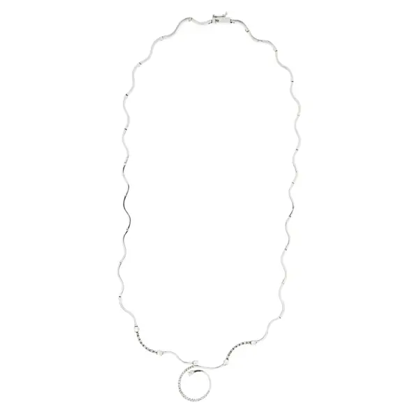 Gold Necklace with Diamonds