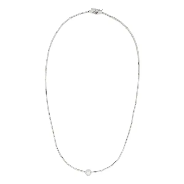 Gold Necklace with Diamond