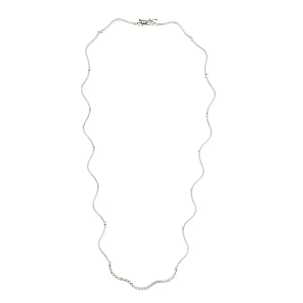 Gold Necklace with Diamonds