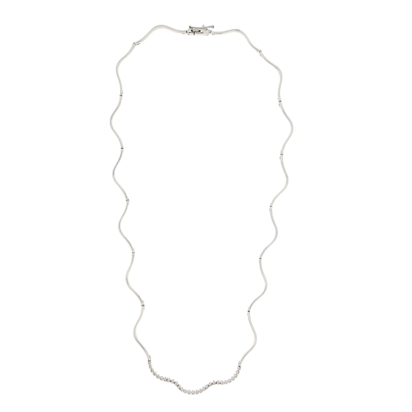Gold Necklace with Diamonds