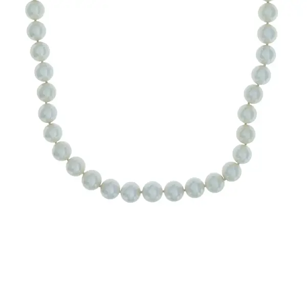 Gold Necklace Natural Pearls