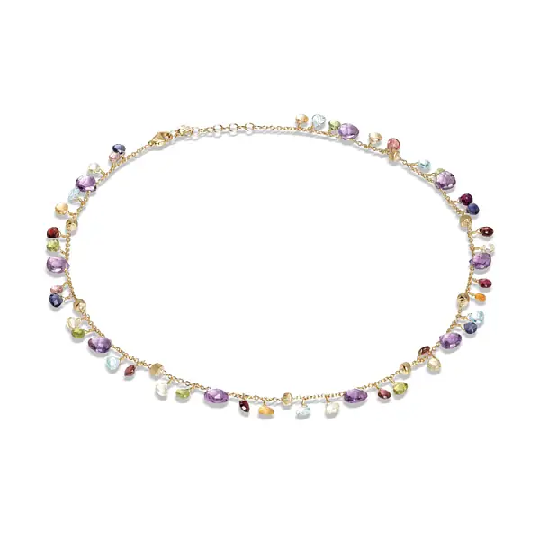Gold Necklace Marco Bicego Paradise with Semi Precious Stones