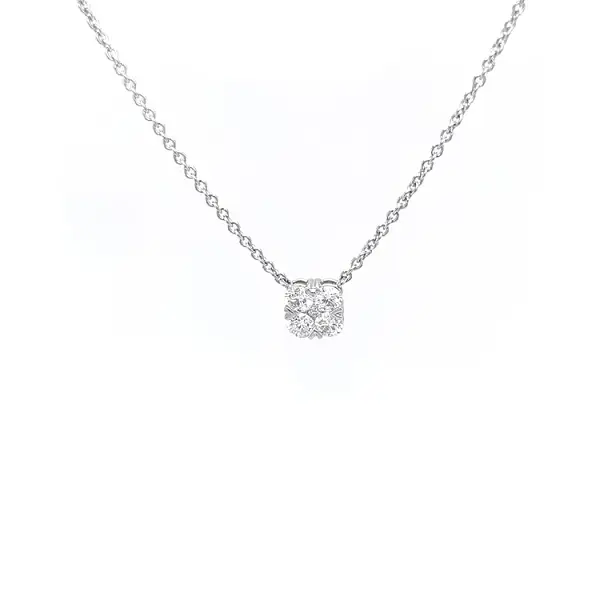 Gold Necklace with Diamonds