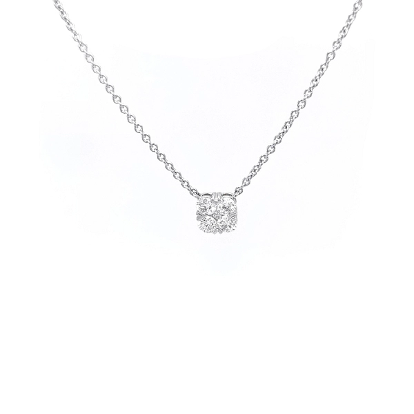 Gold Necklace with Diamonds
