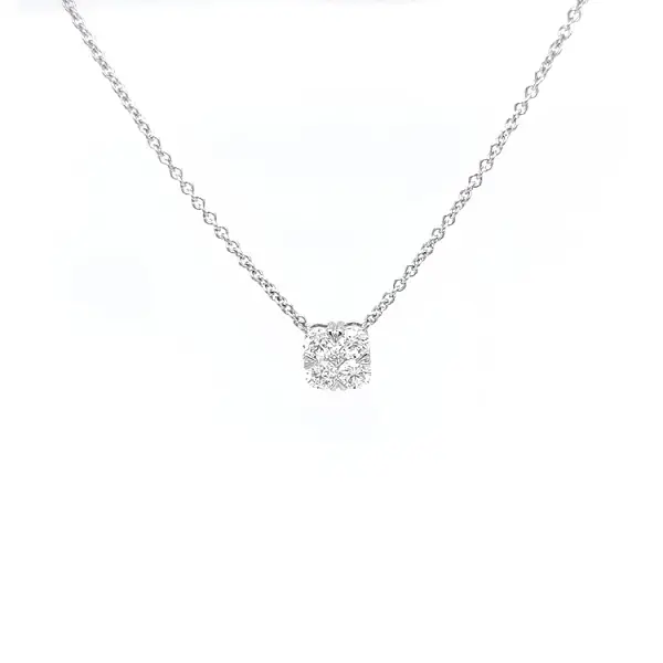 Gold Necklace with Diamonds