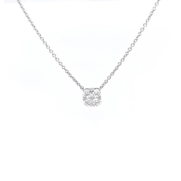 Gold Necklace with Diamonds