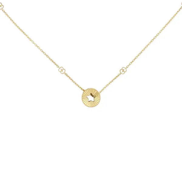 Gold Gucci Icon Necklace YBB729363001