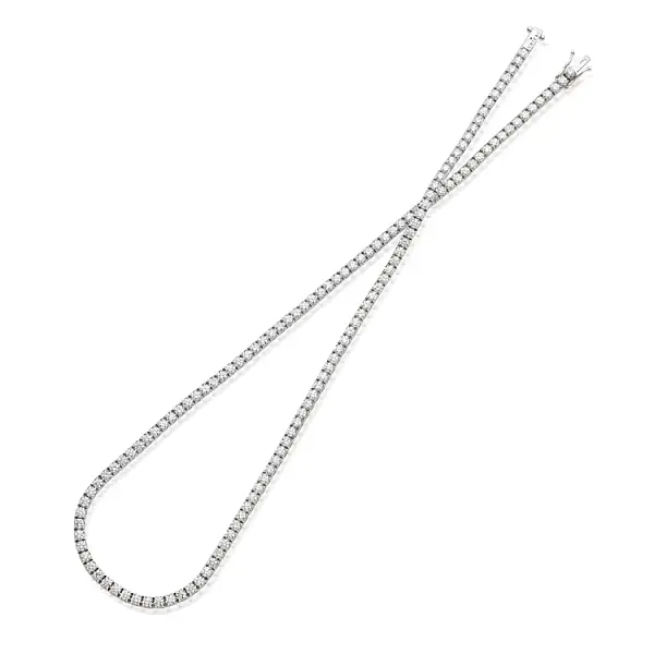 Gold Tennis Necklace Crieri with Diamonds