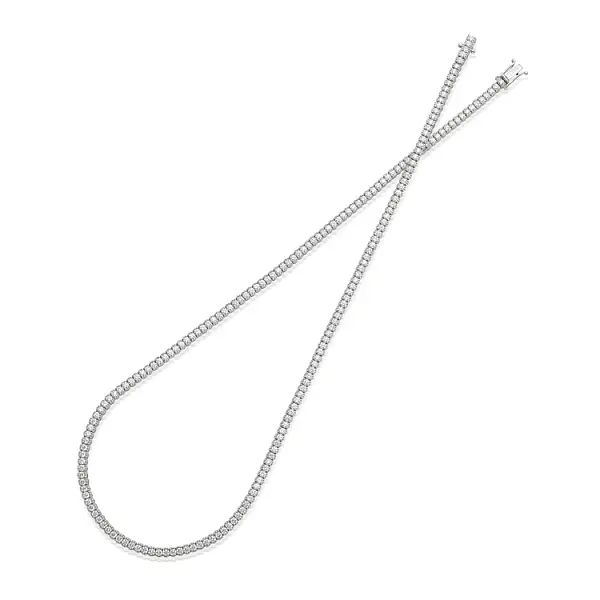 Gold Tennis Necklace Crieri with Diamonds