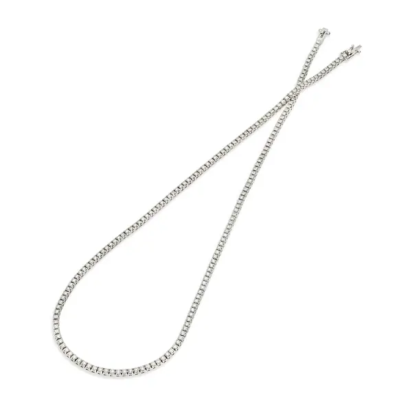 Gold Tennis Necklace Crieri with Diamonds