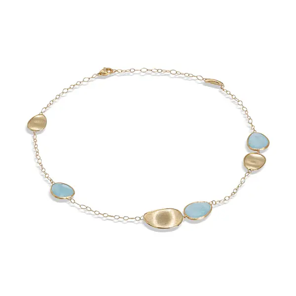 Gold Marco Bicego Lunaria Necklace CB1981 AQD Y