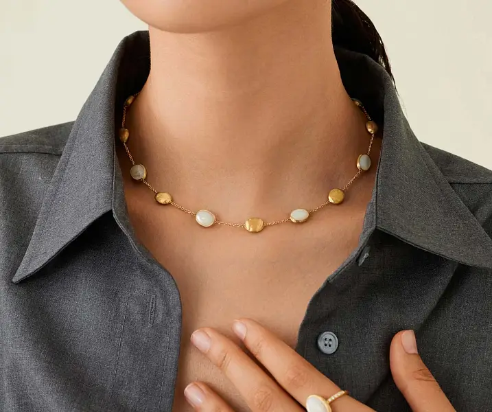 Gold Marco Bicego Siviglia CB2652-E MPW Y necklace