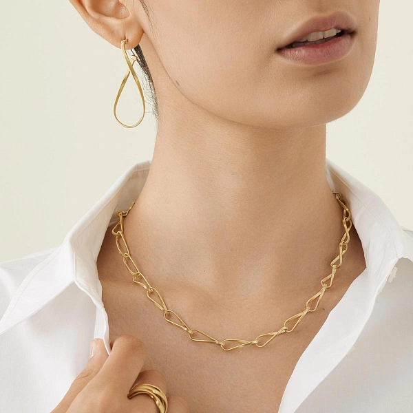 Gold Necklace Marco Bicego Marrakech Onde CG842 Y