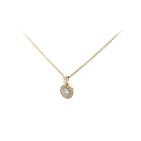 Gold Necklace Diamonds