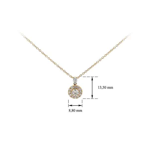 Gold Necklace Diamonds