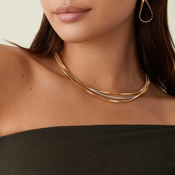 Gold Marco Bicego Marrakech Necklace CG848 B YW M5