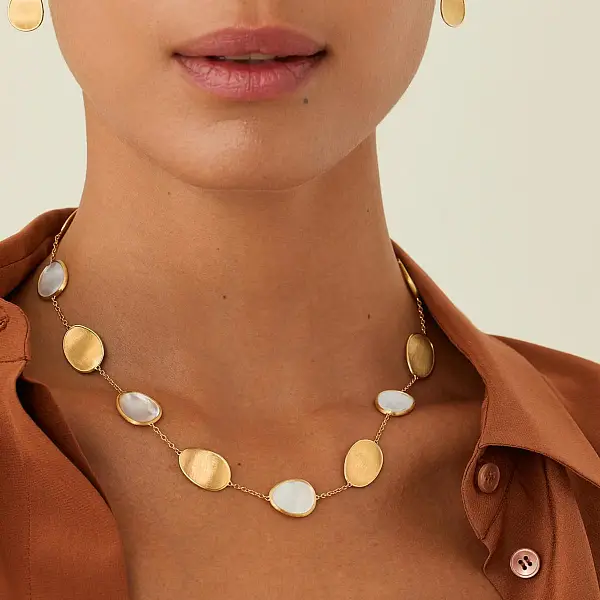 Gold Marco Bicego Lunaria Necklace CB2099 MPW Y 02