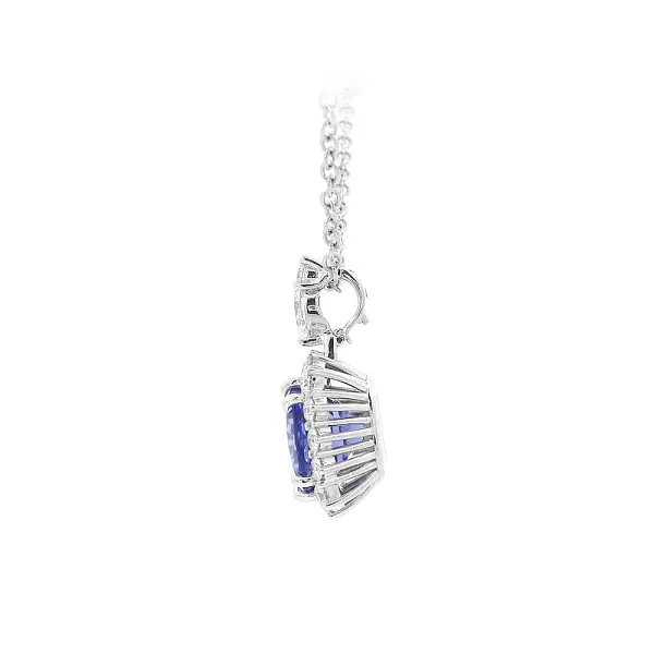 Luxury Necklace with Tanzanite in Symphony of Diamonds