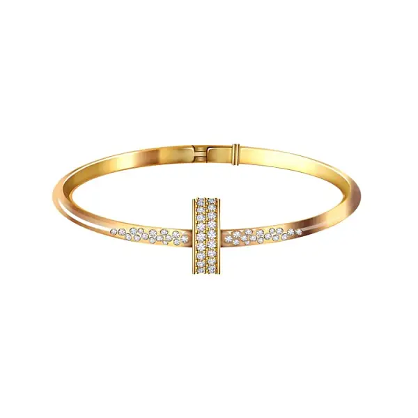Gold Bracelet with Diamonds
