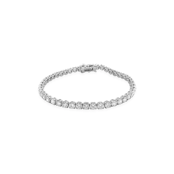 Gold Tennis Bracelet with Diamonds