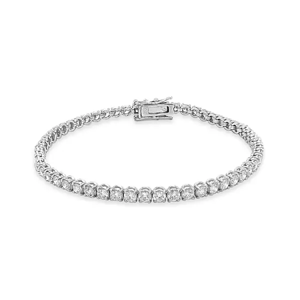 Gold Tennis Bracelet with Diamonds