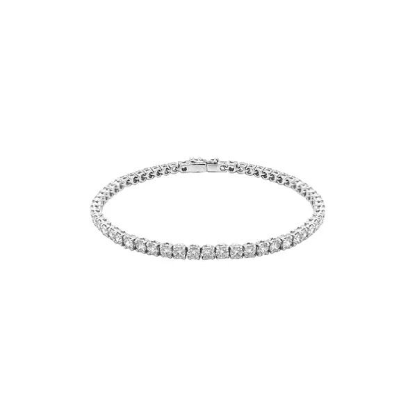 Gold Tennis Bracelet with Diamonds