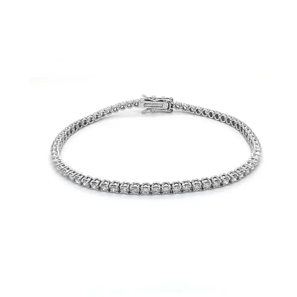 Gold Tennis Bracelet with Diamonds
