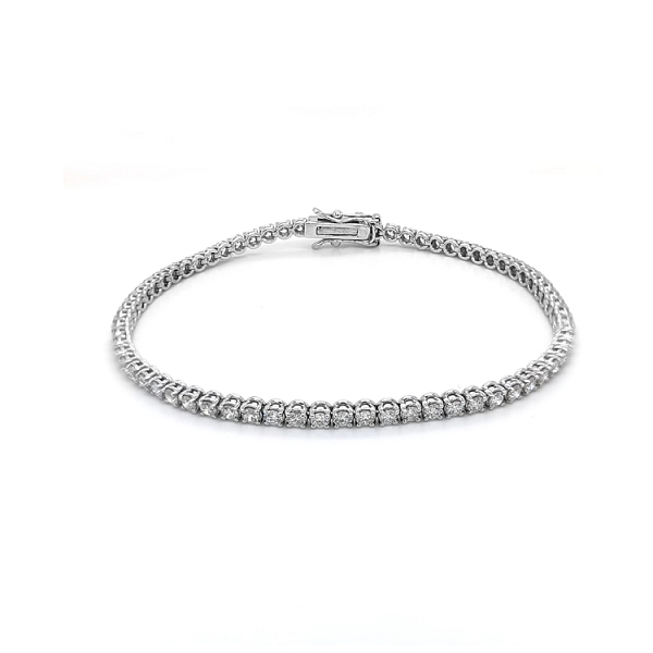 Gold Tennis Bracelet with Diamonds