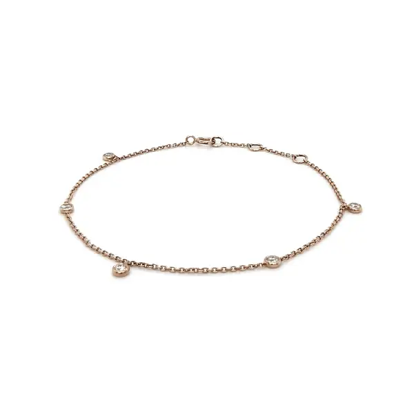 Gold Bracelet with Diamonds