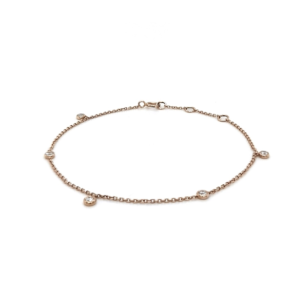 Gold Bracelet with Diamonds