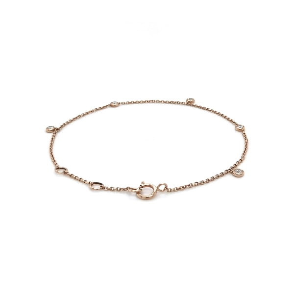 Gold Bracelet with Diamonds