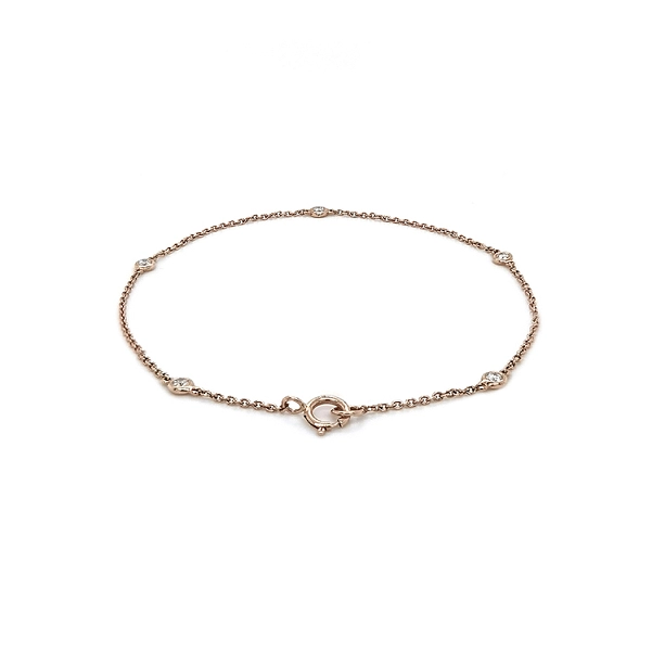 Gold Bracelet with Diamonds