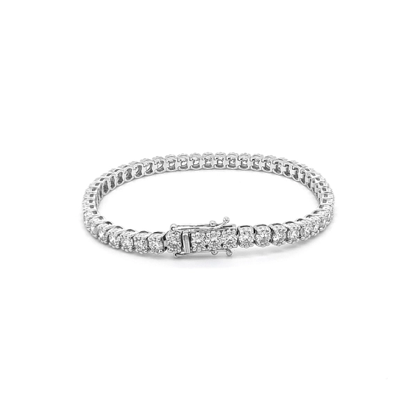 Gold Tennis Bracelet with Diamonds