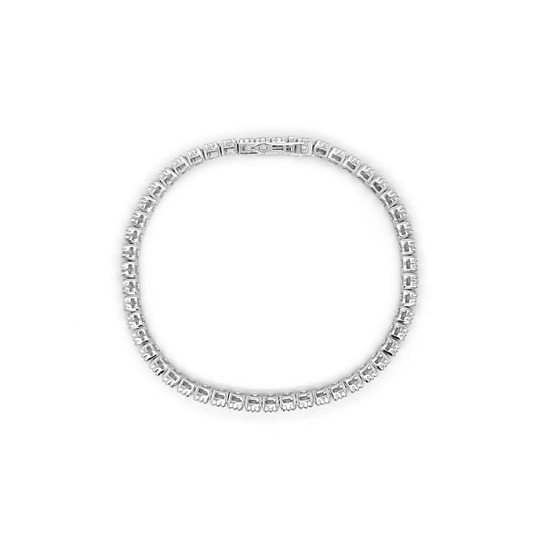 Gold Tennis Bracelet with Diamonds
