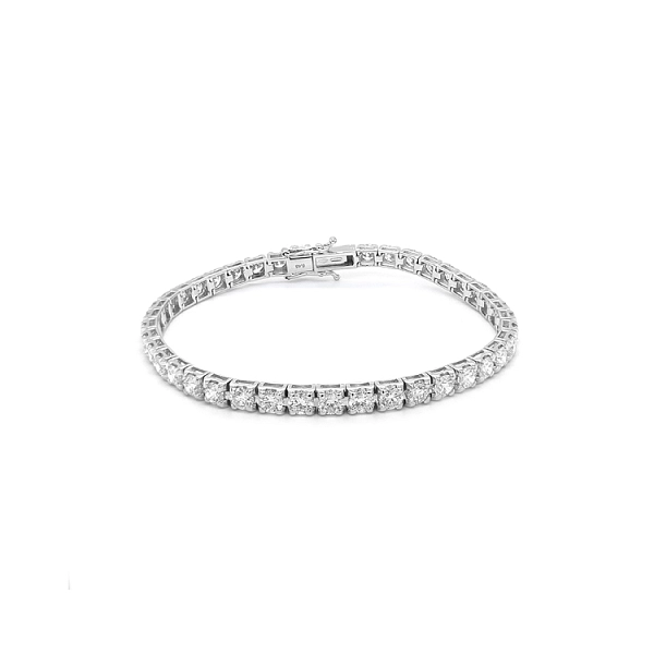 Gold Tennis Bracelet with Diamonds