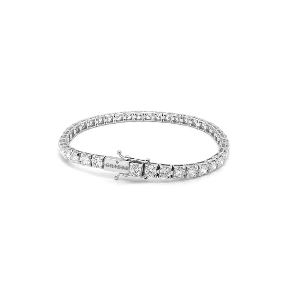 Gold Tennis Bracelet with Diamonds