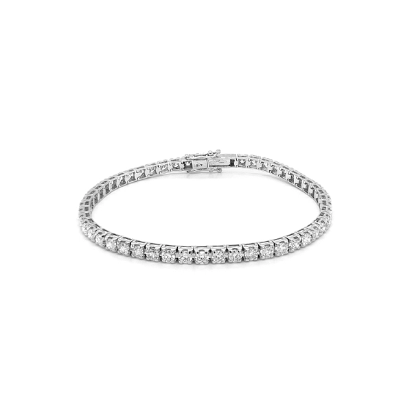 Gold Tennis Bracelet with Diamonds