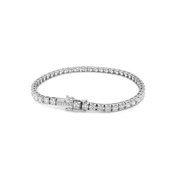 Gold Tennis Bracelet with Diamonds