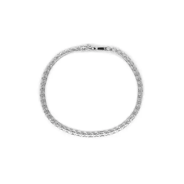 Gold Tennis Bracelet with Diamonds